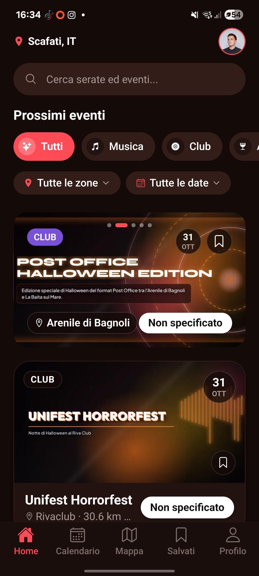 Seratina App Home